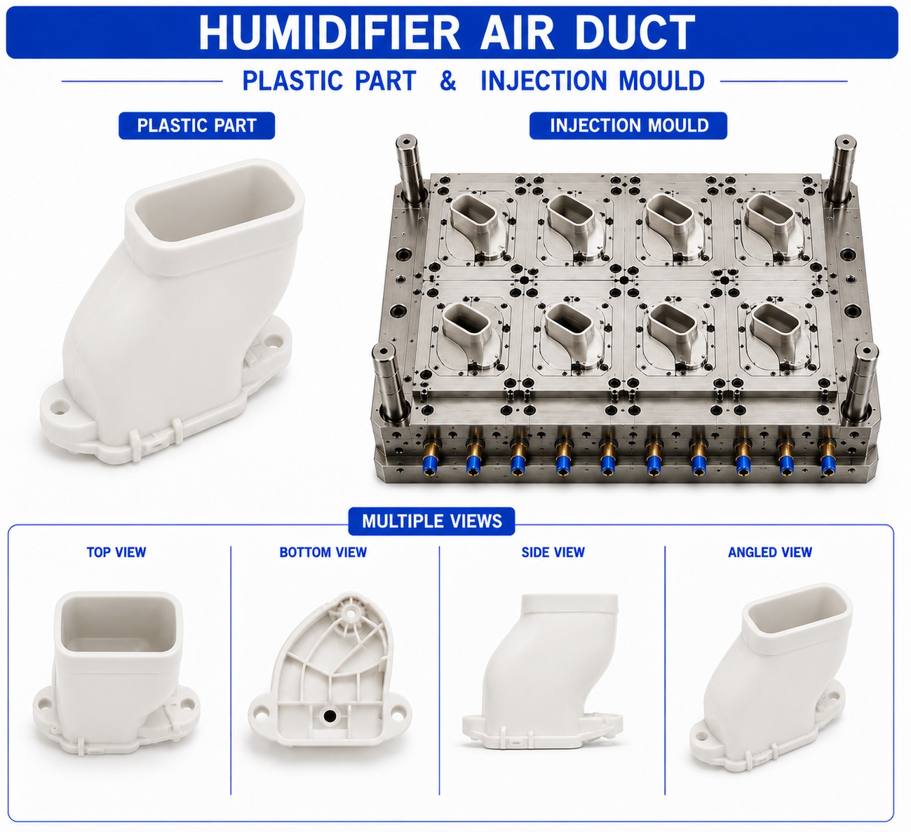 Humidifier Plastic Air Duct Mould and Moulding Service